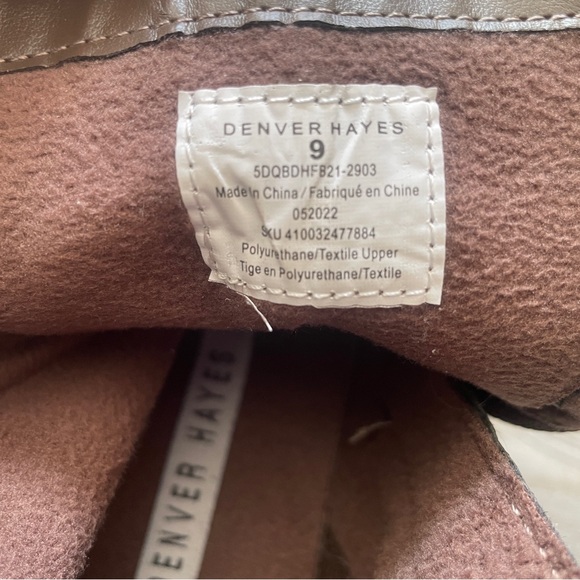 Denver Hayes Women's Sky Heeled Combat Boots - Taupe Brown, Women's size 9 - Picture 7 of 12